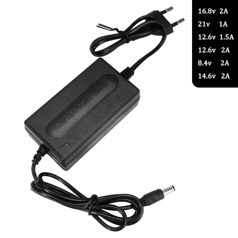 

8.4/12.6/14.6/16.8V 2A 1.5A 18650 Lithium Battery Pack Charger For 18650 21V 1A 4 Series Lithium li-ion Battery Wall Charger