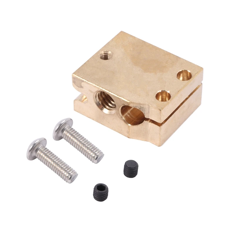 

Copper Brass Heater Block,V6 Heating Block For E3D Copper Hot End For High Temperature Of 3D Printer