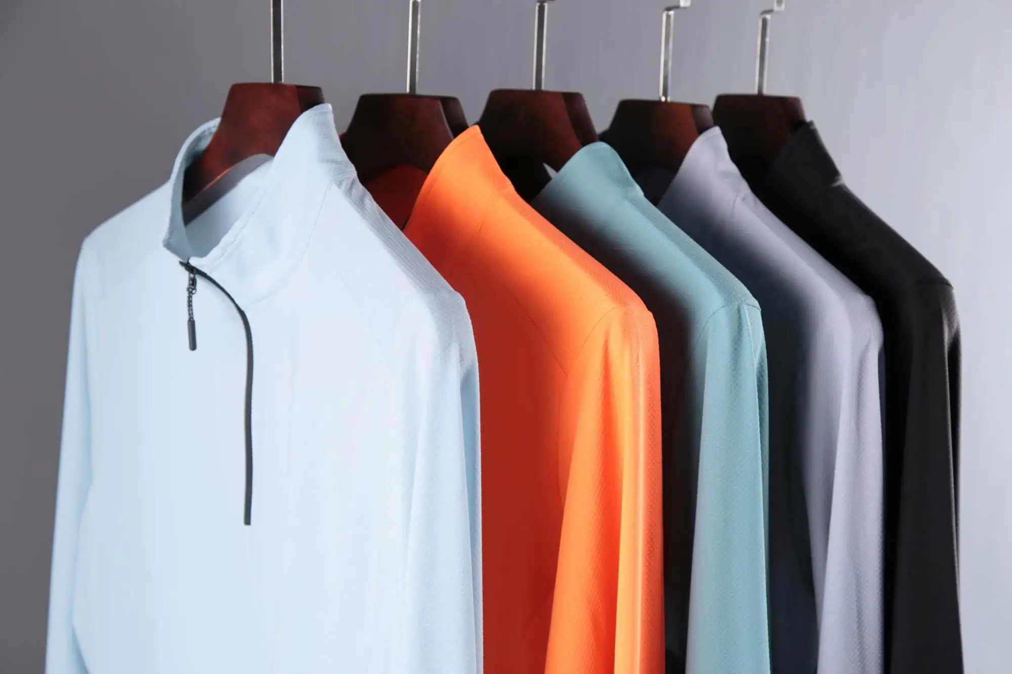 Top Quick Dry Running Pullover Shirt Men Long Sleeve Compression Shirts Gym Fitness Sport Cycling zipper Shirt Men Rashgard