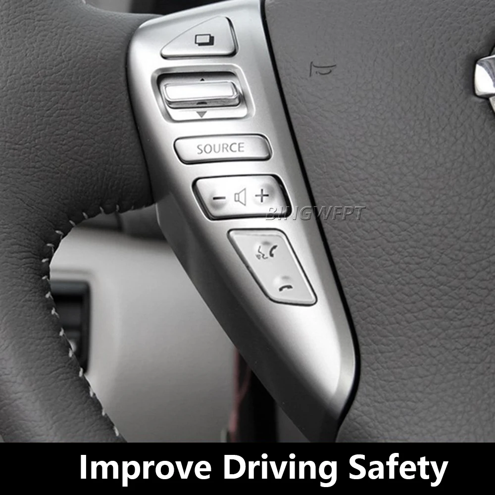 Фото Переключатель круиз-контроля на рулевом колесе для Nissan/TIIDA/SENTRA/Livina/SUNNY/ALMERA/ VERSA, кнопочный переключатель, автомобильные аксессуары №4