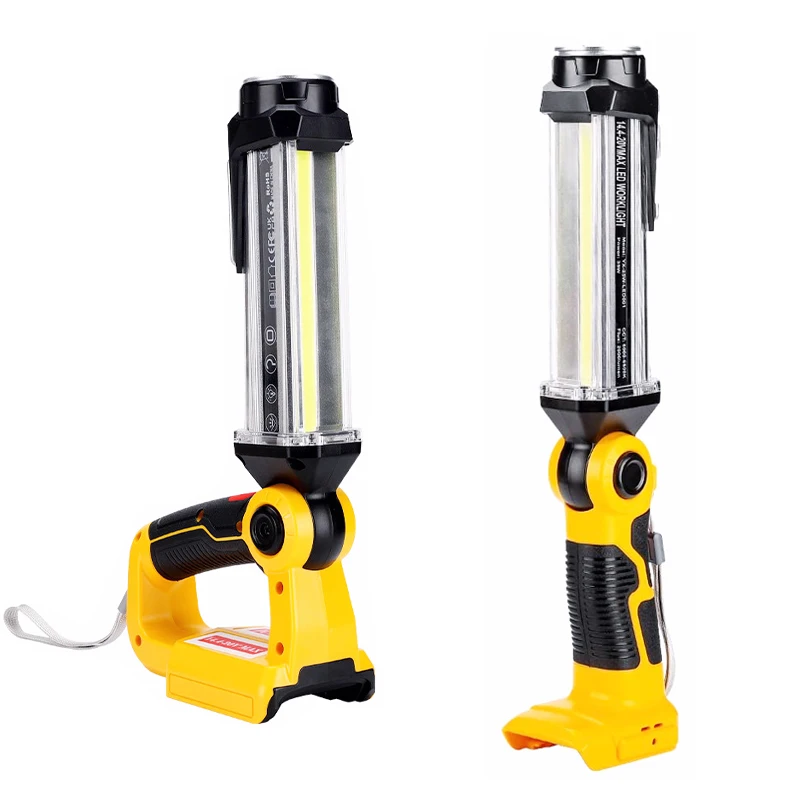 

Беспроводной светодиодный рабочий светильник для Dewalt 14,4-18 в, литий-ионная батарея 35 Вт, лм, светильник вспышка с фотоэлементом