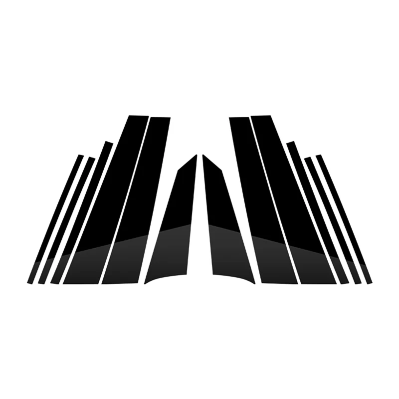 

For BMW- 2 Series Gran Tourer F46 2015-2022 Car Door Window ABC Pillar Posts Cover Strip Panel Trim PC Black