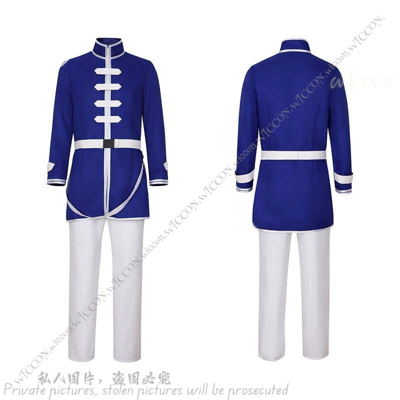 Himmel Anime Frieren: Beyond Journey's End Косплей Костюм Опора The Brave Man Knight White Cape Blue Wig Halloween Party Set