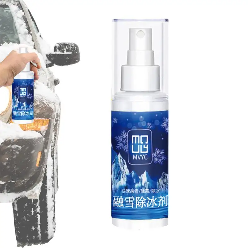 

Car Deicer Spray 100ml Effecient Defrost Spray Windshield Effective Defroster Spray Fast Acting Car Supplies For Winter Cold
