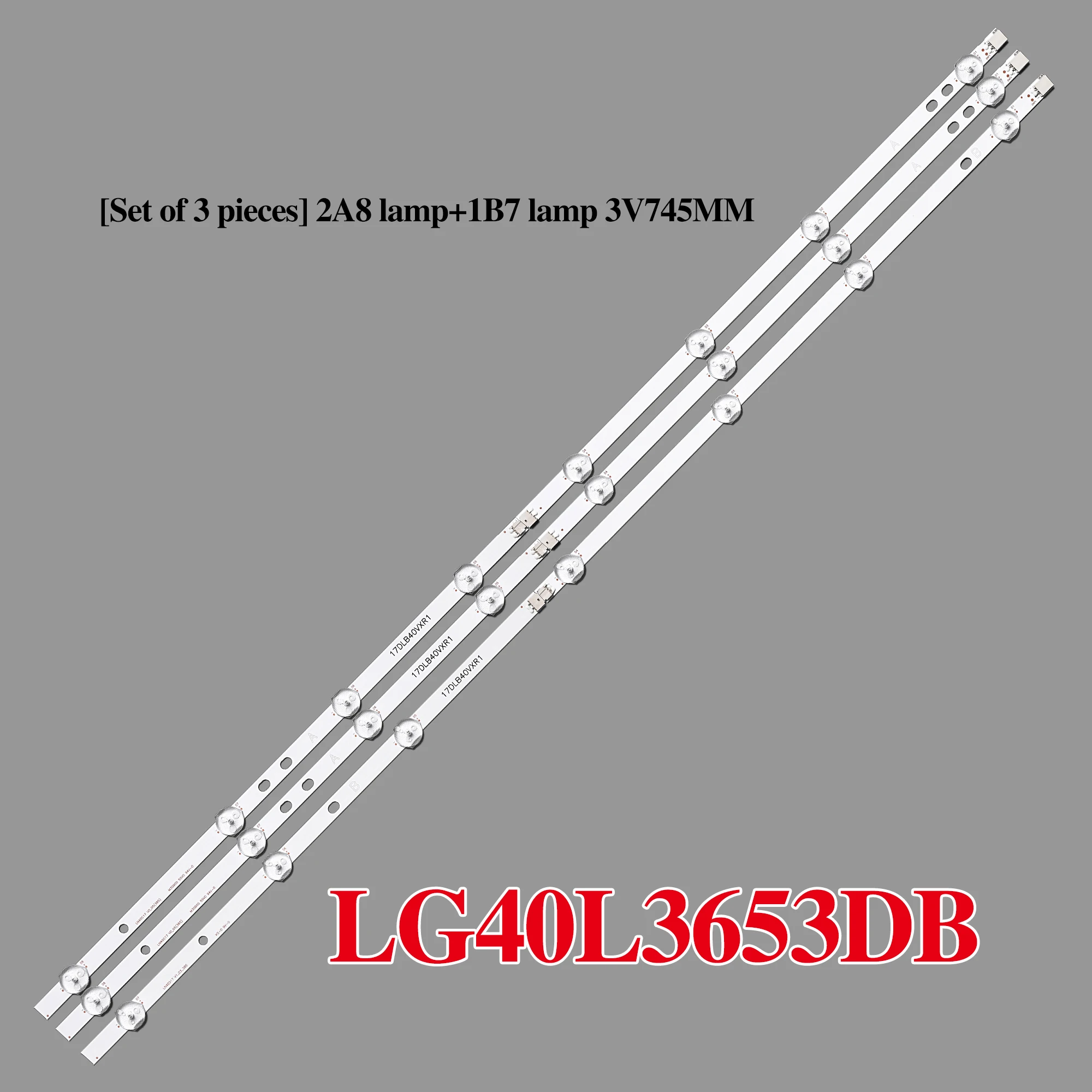 Светодиодная лента для ламп 17 dlb40vxr1 LB40017 V0 _ 05 _ 38s, для стандартной лампы Toshiba 40L3653DB 40L1653DB, 3 шт.