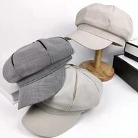 maxsiti u hat for women 2022 new octagonal hat womens spring and autumn fashion lattice beret literary retro leisure hat