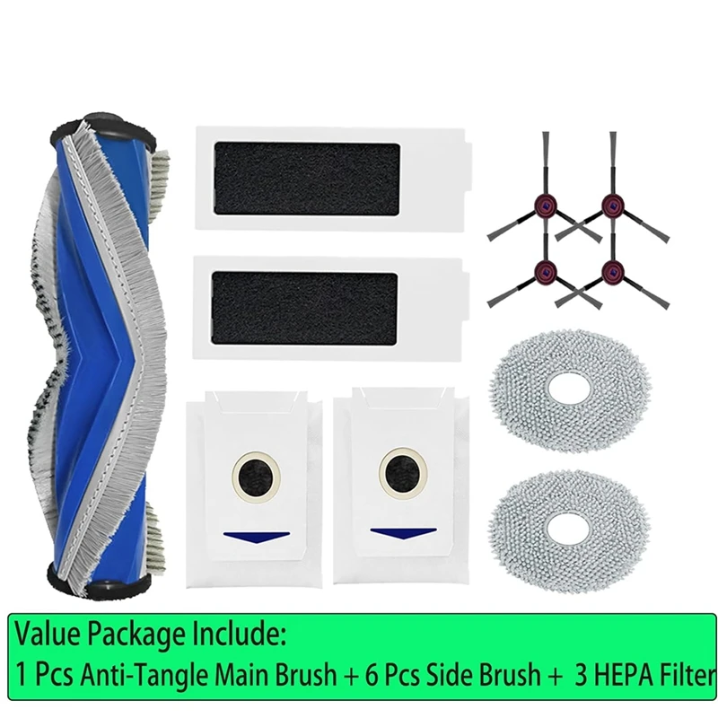 Замена для Yeedi M12 PRO + аксессуары робот-пылесос основная боковая щетка фильтр Hepa