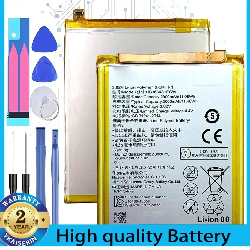 HB 366481 Аккумулятор ECW для Huawei P Smart 5 6 дюйма FIG-LX1 FIG LX1 FIG-LA1 LA1 FIG-LX2 LX2FIG-LX3