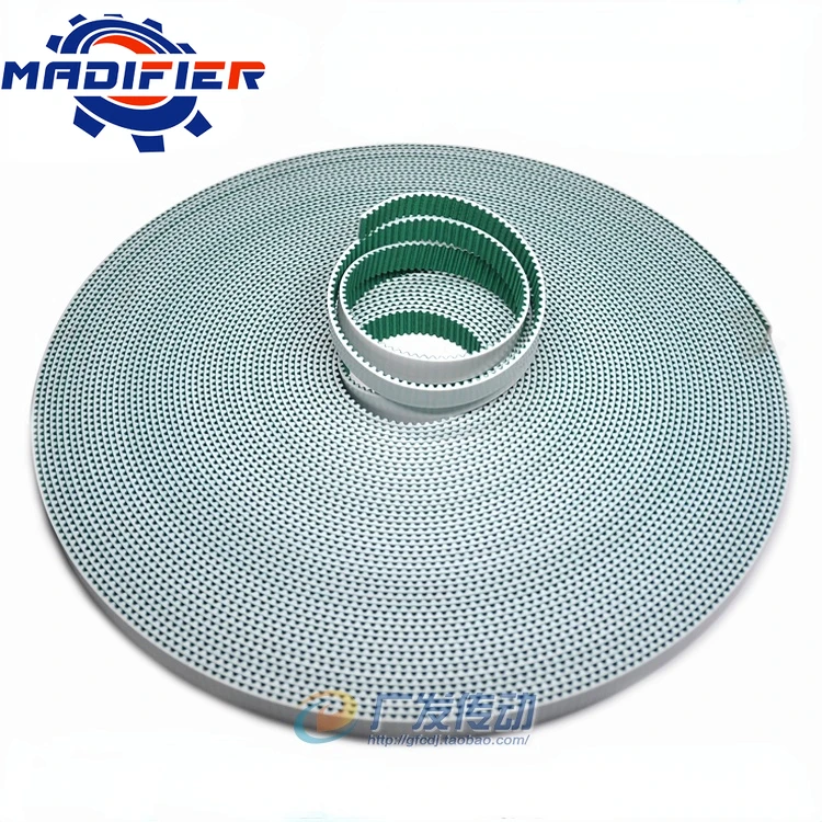 Стальная проволока открытый ремень белый полиуретановый зуб поверхность