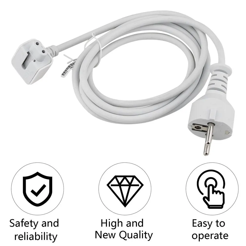 

Высококачественный Удлинительный кабель Volex с европейской вилкой, 1,8 м, шнур для Apple MAC IPAD AIR Macbook Pro, адаптер зарядного устройства 45 Вт 60 Вт 85 Вт