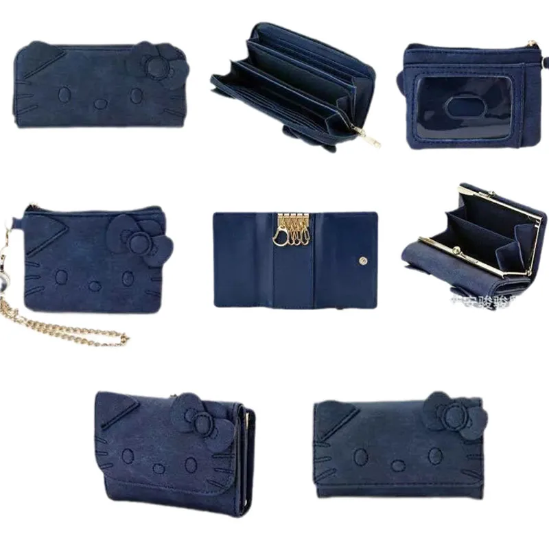 

Kawaii Sanrios Hellokittys Cartoon Anime Large Capacity Backpack Cute Coin Purse Printed Wallet Female PU Leather Birthday Gift