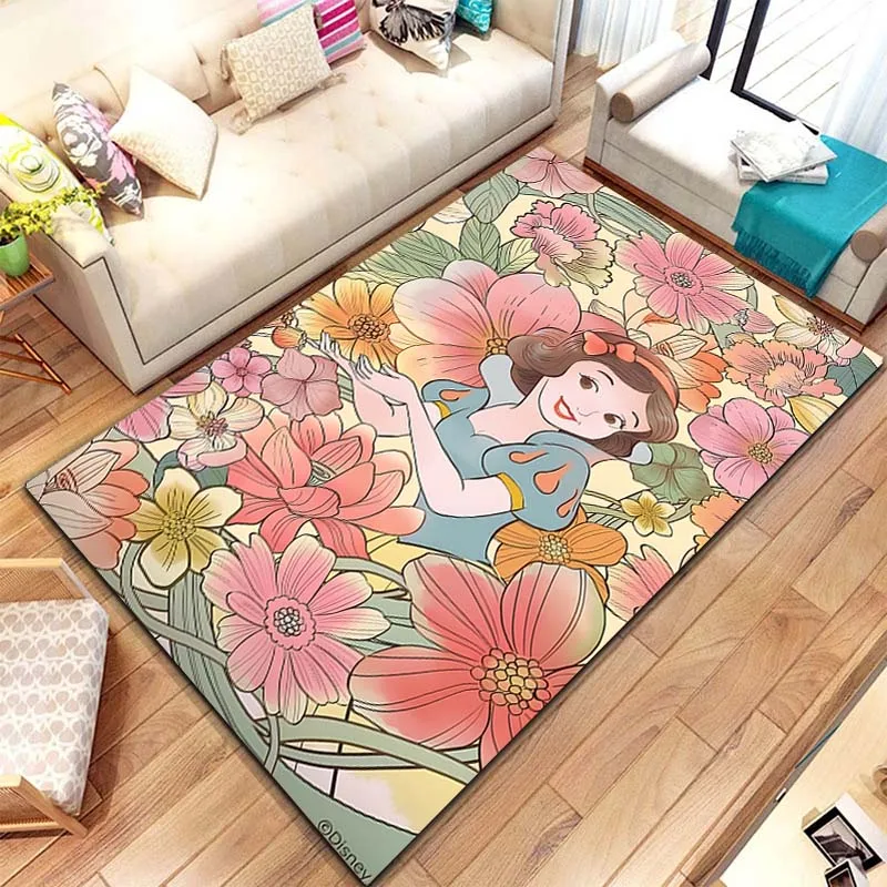 Коврик с мультяшным рисунком черной принцессы 15 Размеров