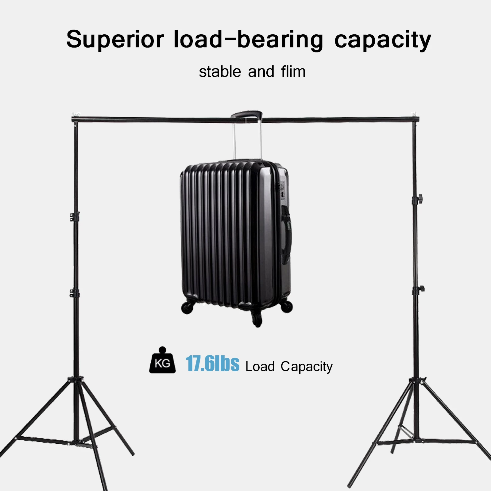 Photography Studio Backdrop Stand Photo Video Studio Background Stand Backdrop Support System Kit Scenery Shelf Frame Light Kit