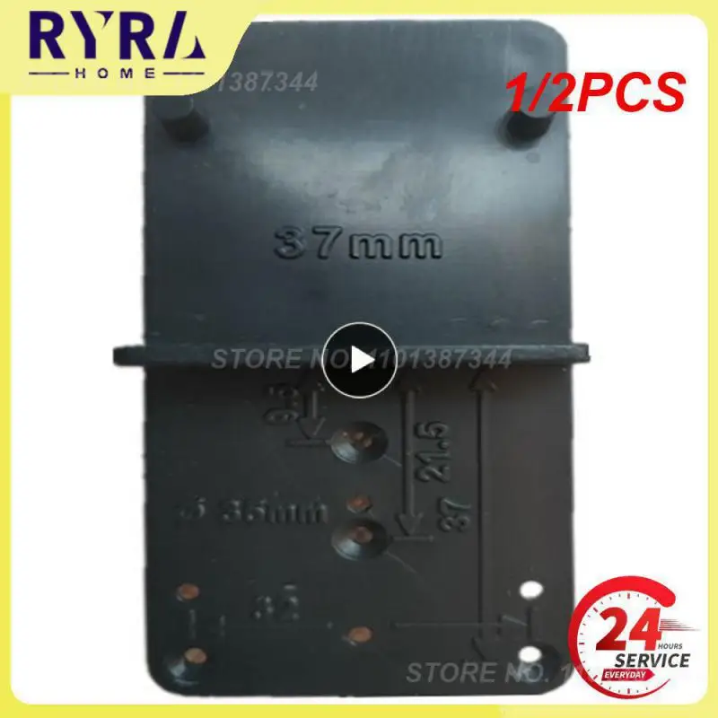 

1/2PCS Hinge Hole Drilling Guide 28/37mm Woodworking Punch Opener Locator for Cabinets Installation DIY Template Woodworking