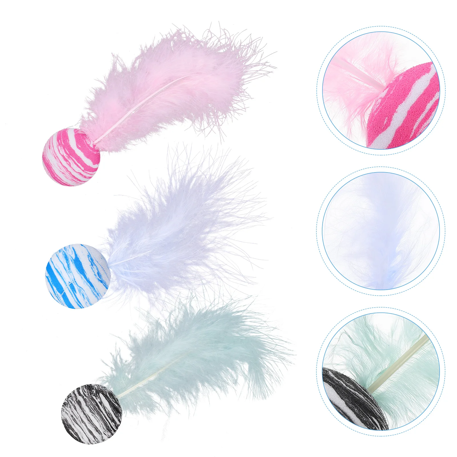 

Cat Toystoykitten Interactive Automatic Chew Pet Teaserpom Chasingindoor Teasing Playing Feathered Fuzzy Cats Crinkle Plaything