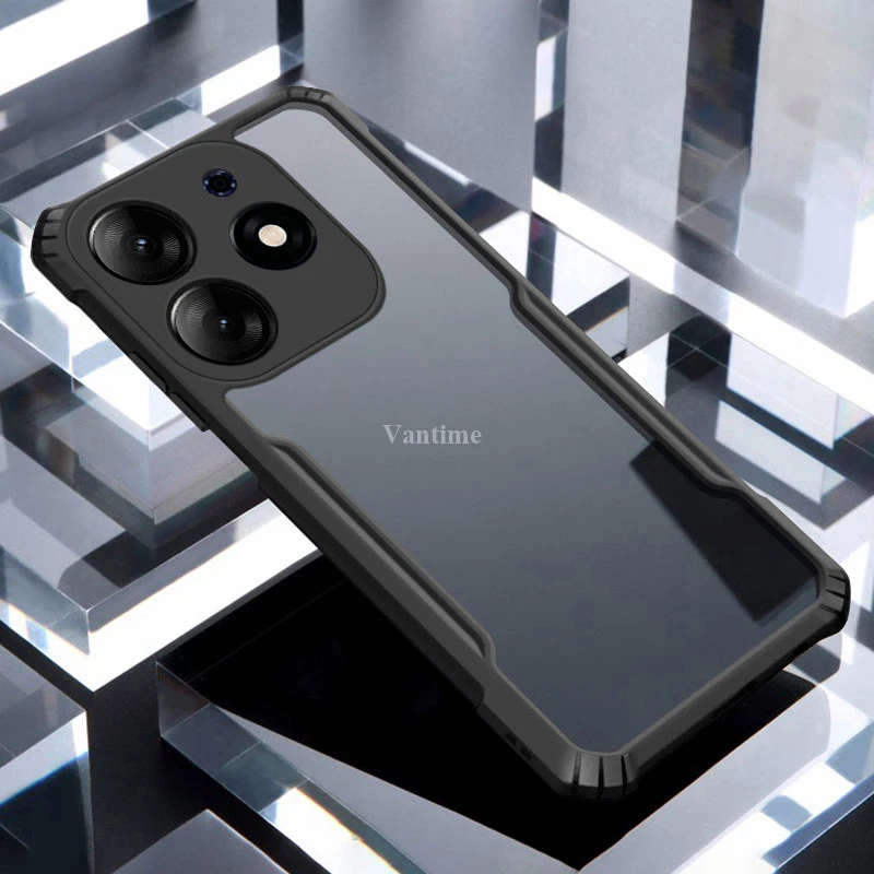 Чехол для Tecno Spark 10 Pro усиленный край противоударная подушка задняя крышка 10C Camon 20