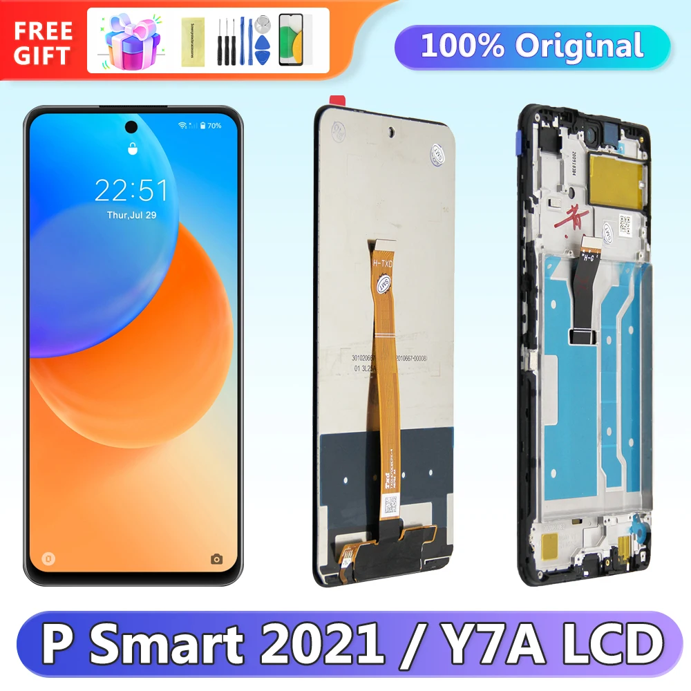 6,67 'для Huawei P smart 2021 Φ LX2 экран дисплея, для Huawei Y7a ЖК-дисплей сенсорный экран дигитайзер в сборе
