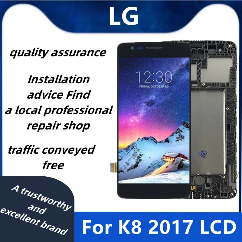 

5,0 дюймовый для LG K8 2017 X240 ЖК-дисплей кодирующий преобразователь сенсорного экрана в сборе Замена с рамкой для LG MS210 X240 LCD