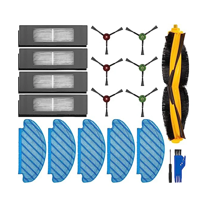 

Сменные аксессуары Для Ecovacs Cobos Sweeper OZMO T8, боковая щетка в рулоне, очищающая тряпичная щетка, фильтр, аксессуары, 1 комплект