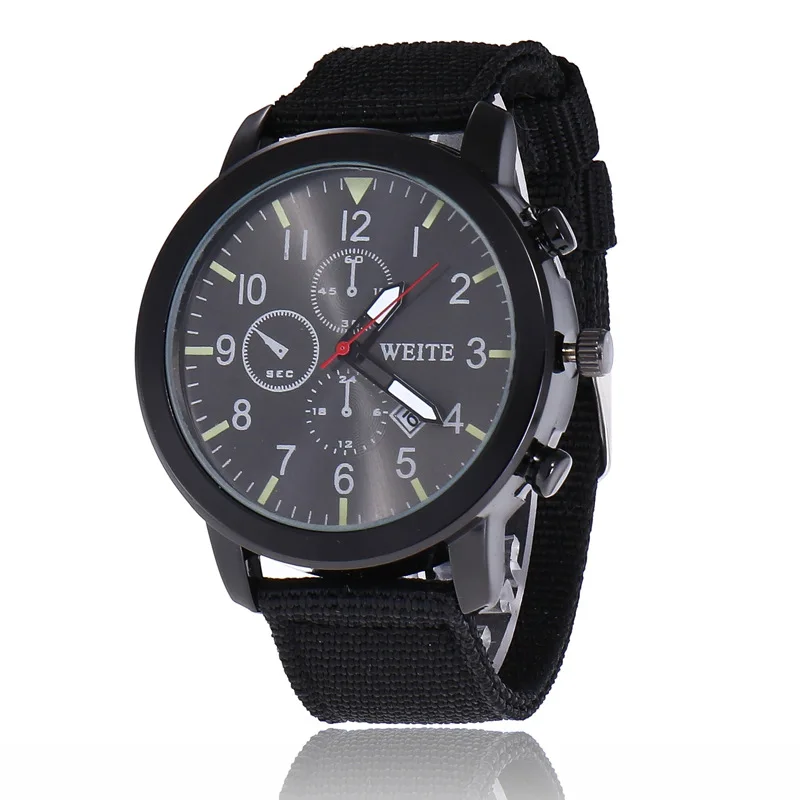 Мужские кварцевые часы с нейлоновым