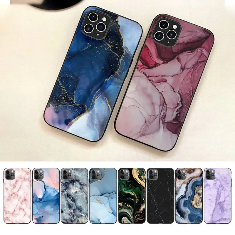 

Fashion Color Marble Phone Case For Iphone 7 8 Plus X Xr Xs 11 12 13 14 Se2020 Mini Pro Max Case