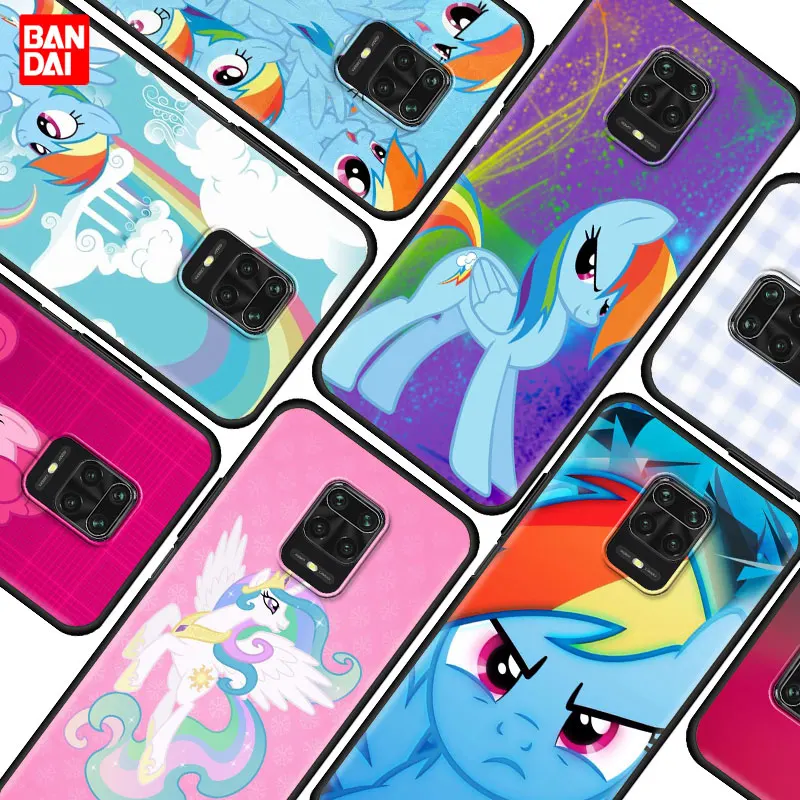 

Cover Case for Xiaomi Redmi Note 7 8 9 9s 10 11 8T 11T Pro Plus 5G 4G Bag Capa Armor Phone Soft Anime Cartoon My Little Pony