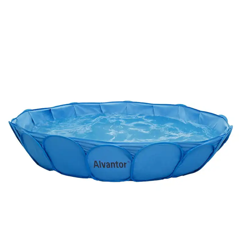 

Swimming Pool Dog Bathing Tub Kiddie Pools Puppy Shower Spa Foldable Portable Indoor Outdoor Pond Pit 63" x12" Patent Pending