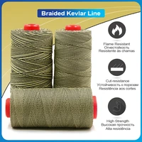 kevlar line 80400lb abraision flame resistant braided fishing assist cord kite flying string model rocket hiking outdoor rope