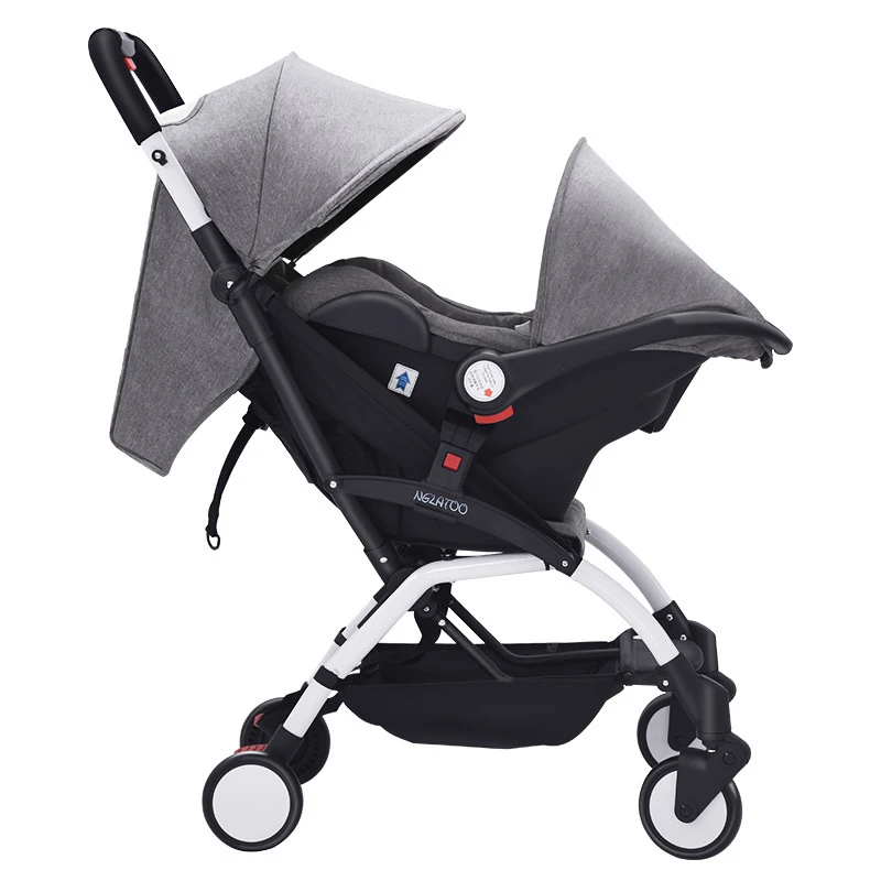 LUXMOM Multifunction 3 in 1 Baby Stroller Light Portable Foldable High Landscape Stroller With Car Safety Seat Newborn Bassinet