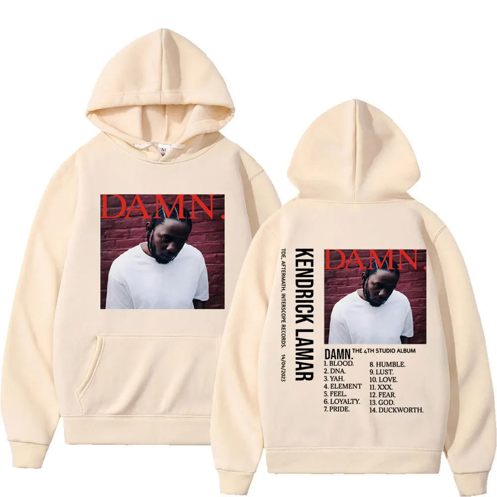 Худи с принтом в стиле рэпера Кендрик Ламар