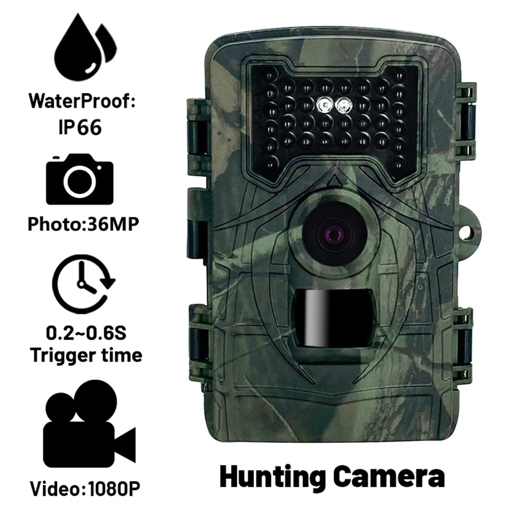 

36MP 1080P HD Outdoor Hunting Trail Camera Infrared Wildlife Surveillance Outdoor Tracking Camera Waterproof Night Vision