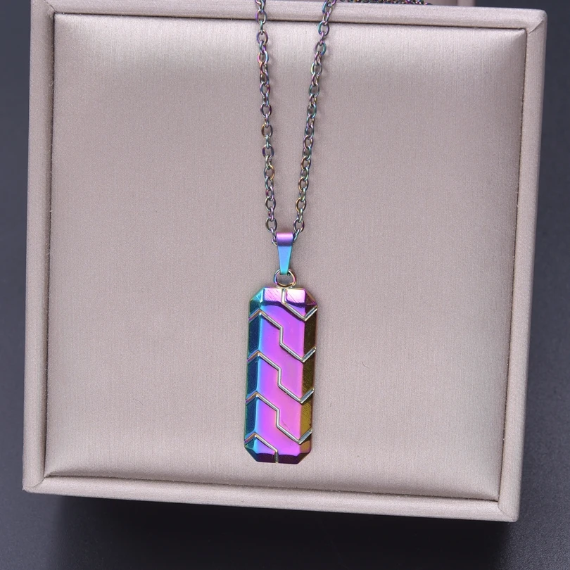 1 шт. Женская цепочка из нержавеющей стали с кулоном