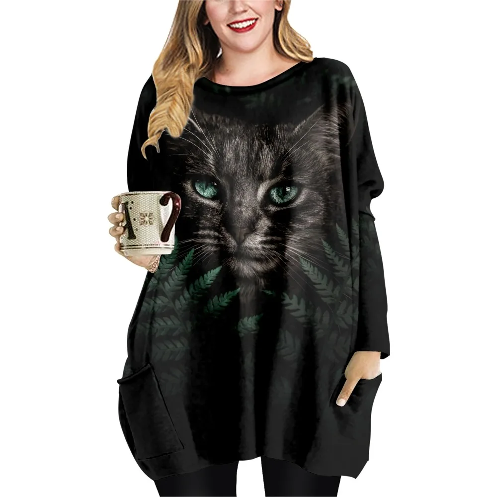 

SOJINM Print T-shirt Female Summer Casual Oversized Vintage T-shirt Clothing Fashion Autumn Harajuku Top Long Sleeve Blouse 2XL