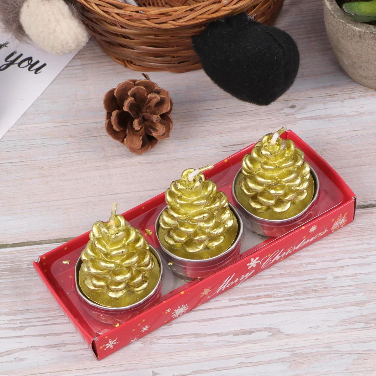 

Christmasdecorationdecorative Partystuffers Table Stocking Centerpieces Ornament Cone Pine Supplies Decor Centerpiece Oranaments