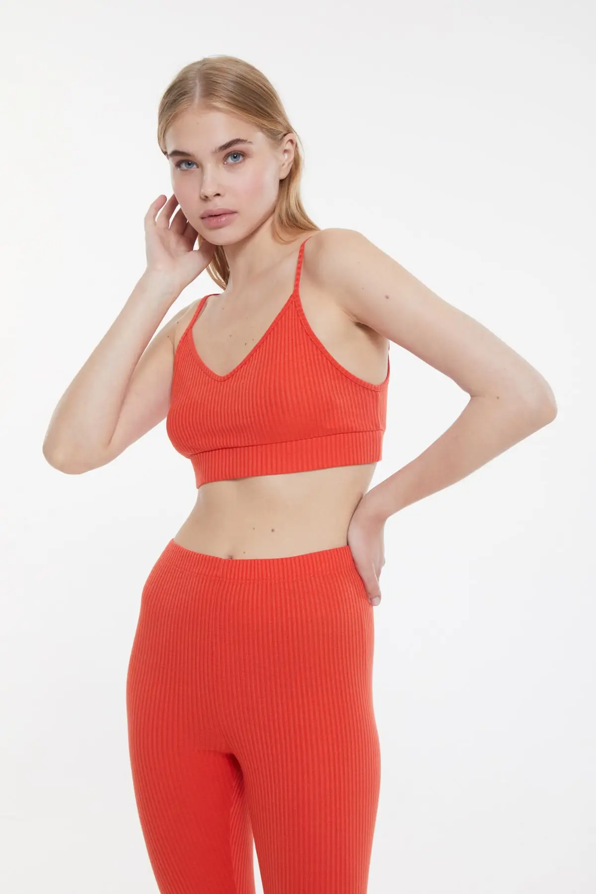 Trendyol Camisole Knitted Pajamas Set THMSS21PT0261