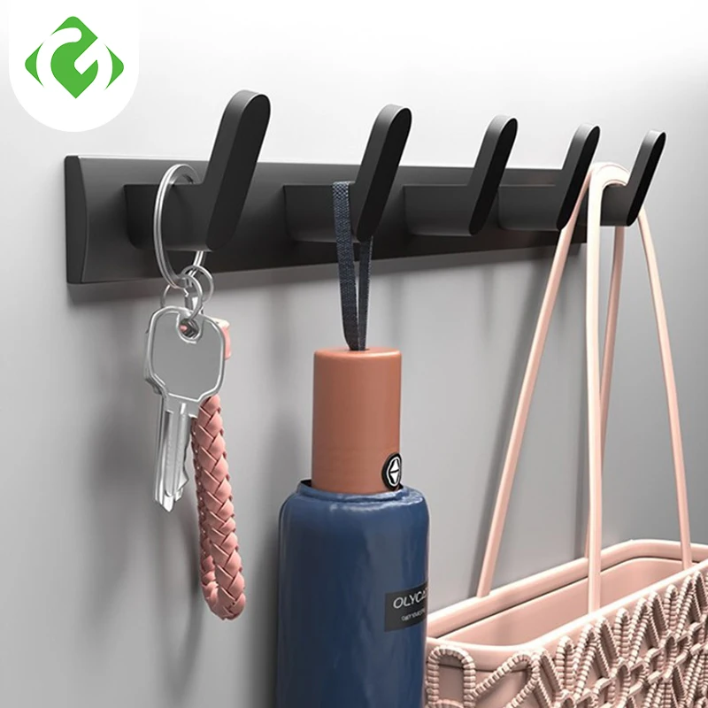 

Hook Black White Towel Hook For Bathroom Clothes Hook Bedroom Robe Hook Coat Hook For Livingroom Kitchen Accessories GUANYAO