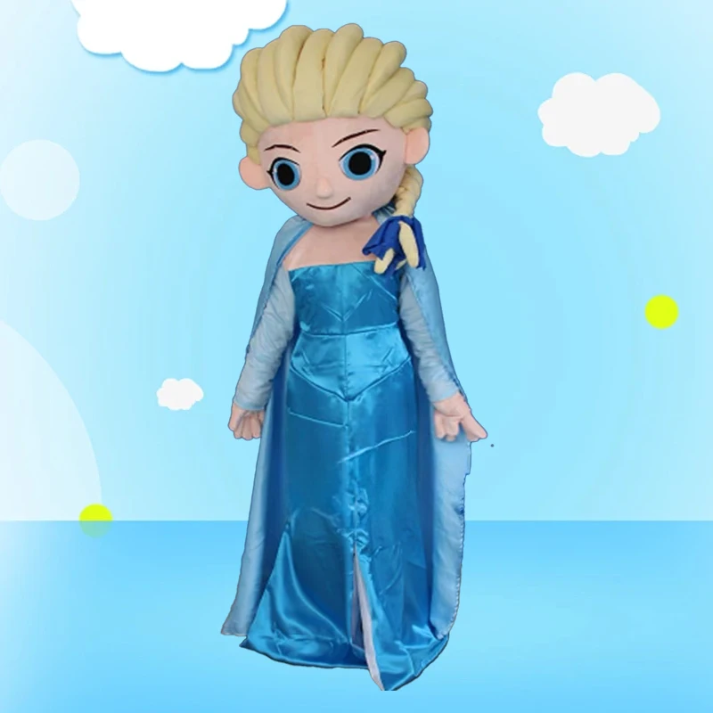 Косплей Эльза снежинки талисман костюм рекламная церемония искусственное