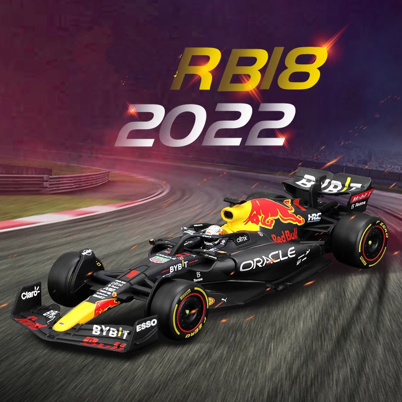 

Bburago 1: 1 2022 F1 Red Bull Racing RB18 1 # Verstappen 11 # Перес формула один, суперигрушечные модели автомобилей из сплава, рождественский подарок