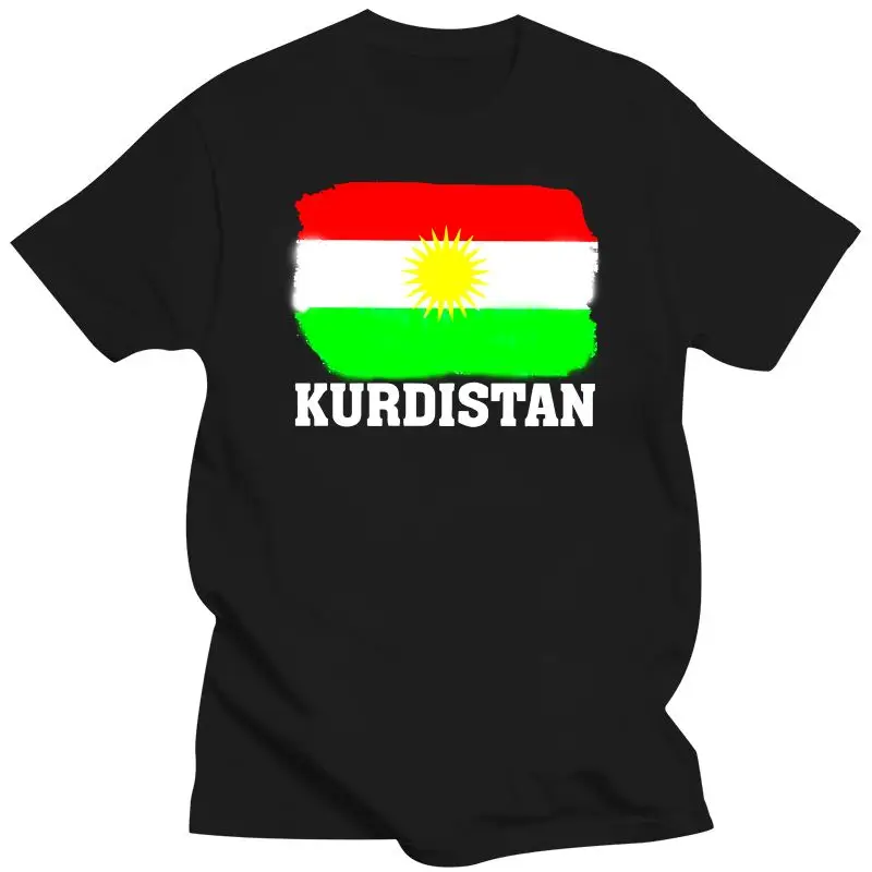 

2022 Men T Shirt Kurdistan Kurdish Flag Vintage Distressed Aged Look Funny T Shirt Novelty Tshirt Women Mens Shirts