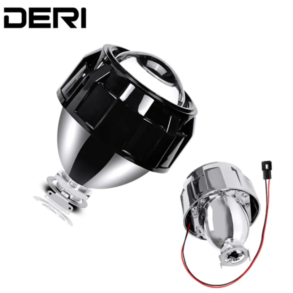 Автомобильная фара 2,5 дюйма, линза проектора, серебристая, черная, Φ H7 H4, HID фары, замена для автомобильного внедорожника