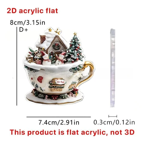 Новогодние подвески из акрила