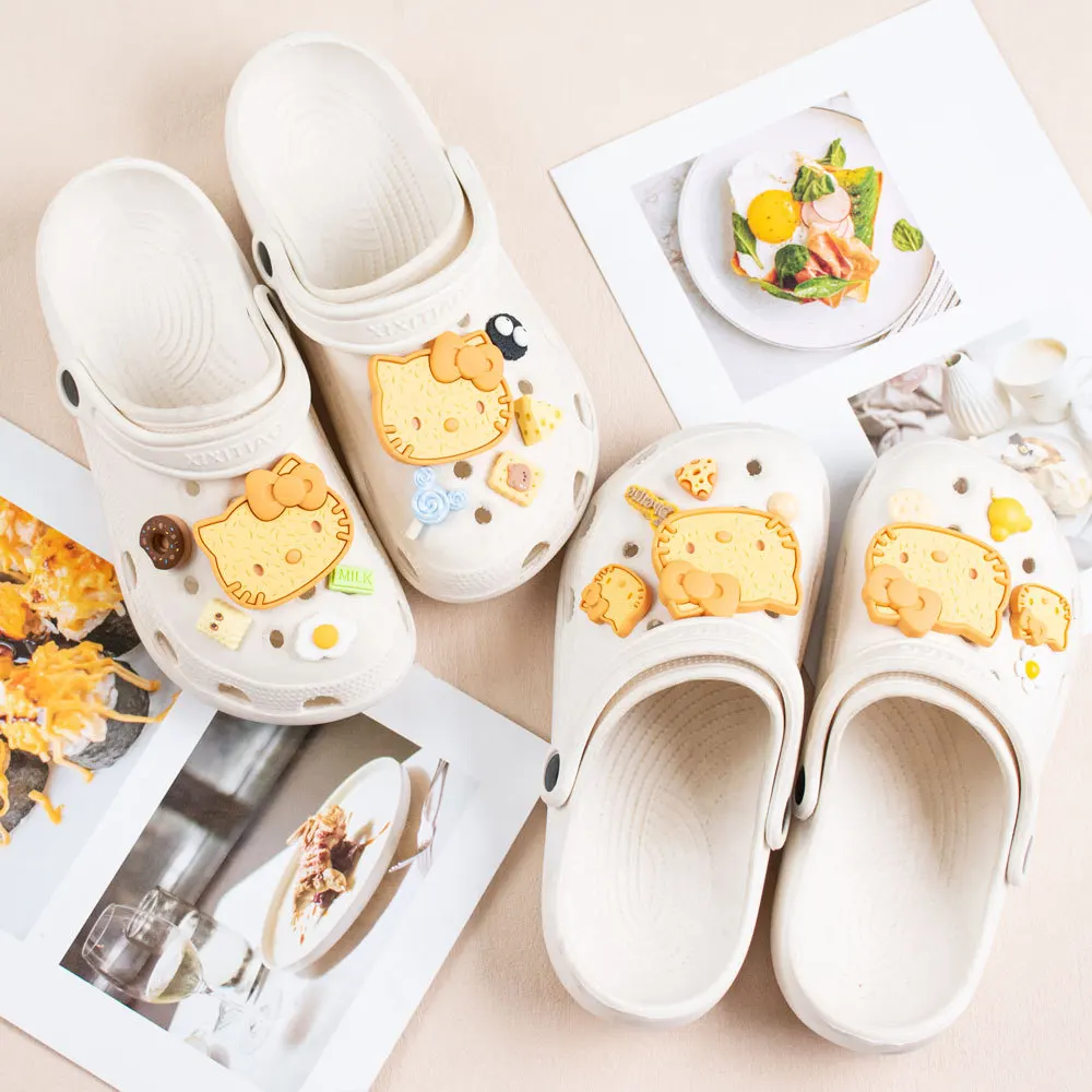 MINISO мультфильм милый Hello Kitty печенье очаровательная обувь аксессуары пикантная