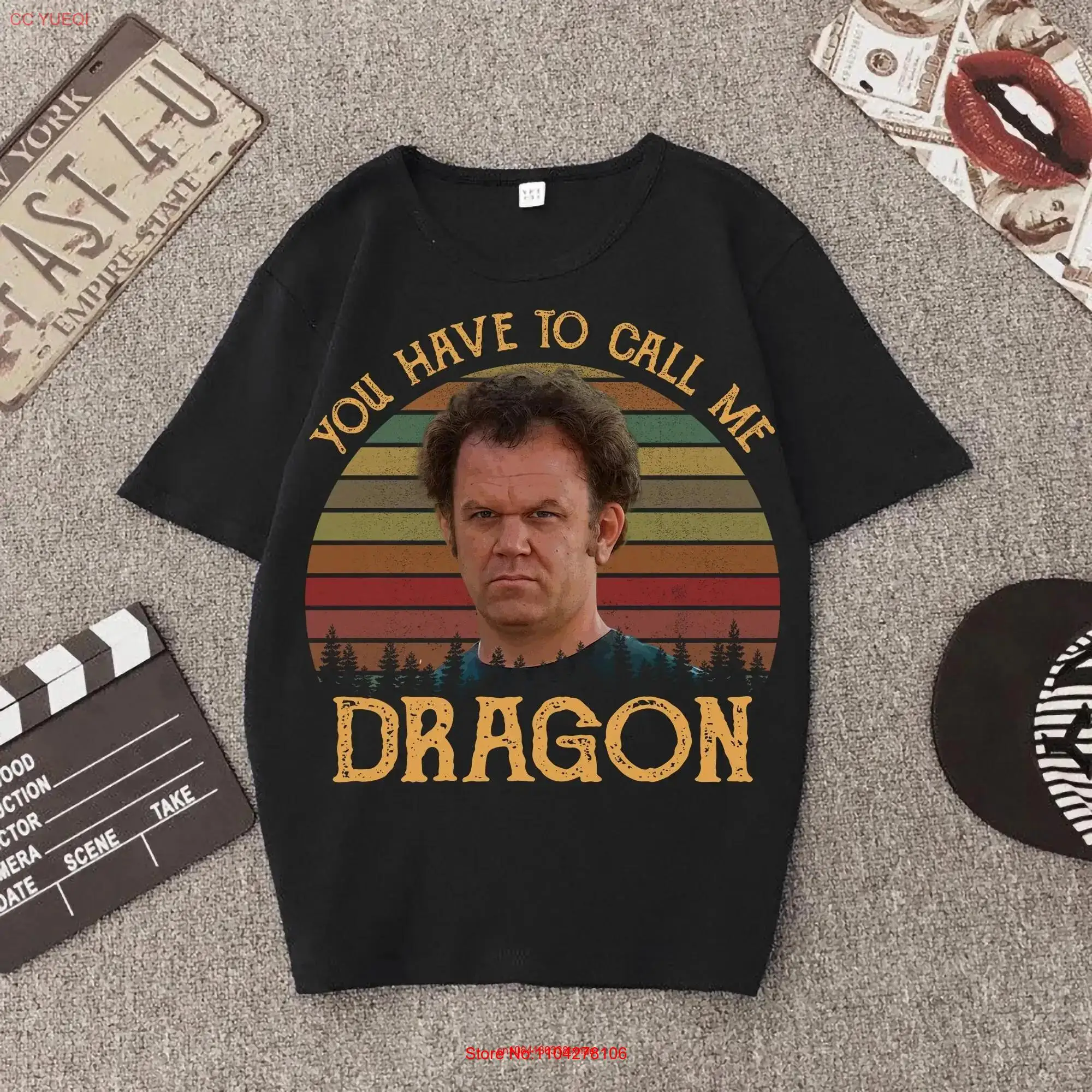 You Have To Call Me Dragon Vintage T Shirt Movies Quote long or short sleeves