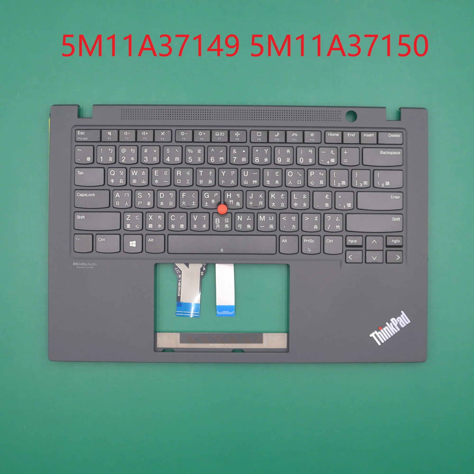 Верхняя крышка упора для рук с клавиатурой Тайвань ThinkPad T14s Gen2 20WM 20WN 5M11A37149 5M11A37150