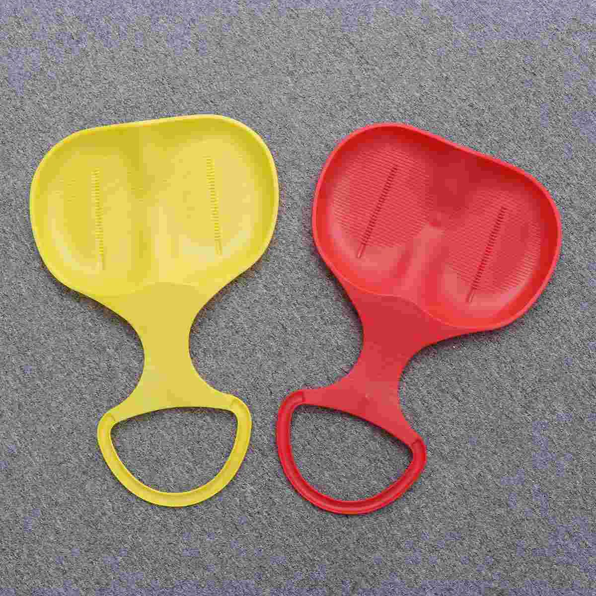 

2PCS Children Thickened Ski Board Sandboarding Snowboard Plate Grass Skiing Sheet for Winter Sports Kids Random Color