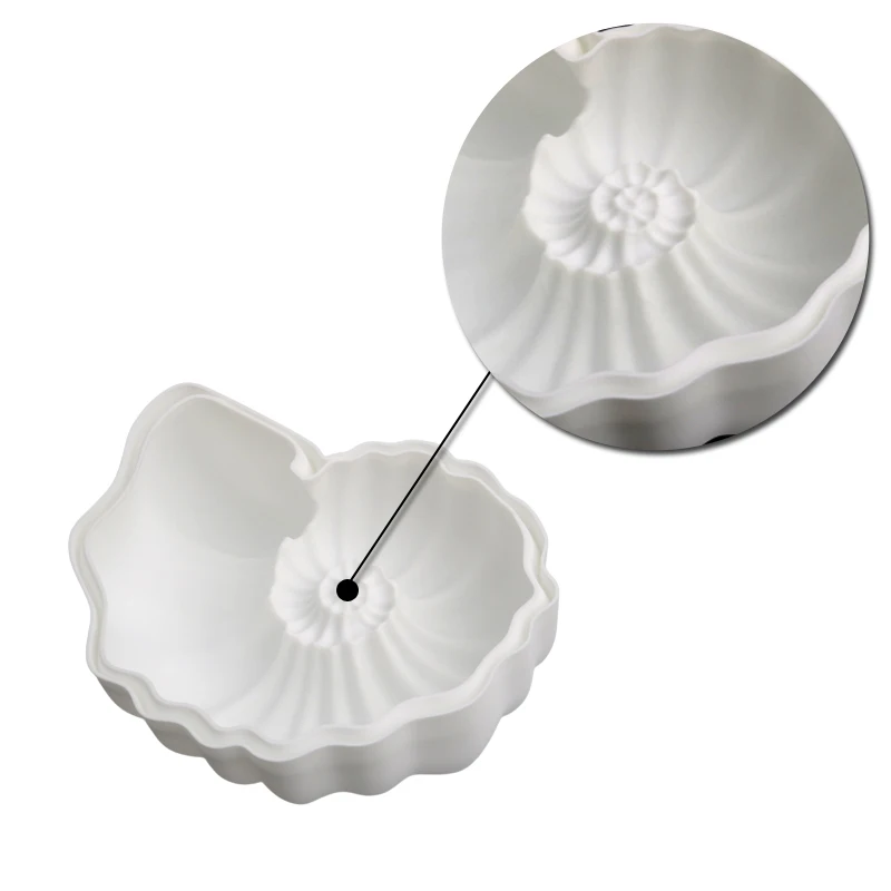 Форма для выпечки из силикона с дизайном морской раковины Meibum Sea Snail Design Silicone Cake Mold Ocean Themed Pastry Baking Tool Conch Mousse Mould Resin Crafts Dessert Bakeware