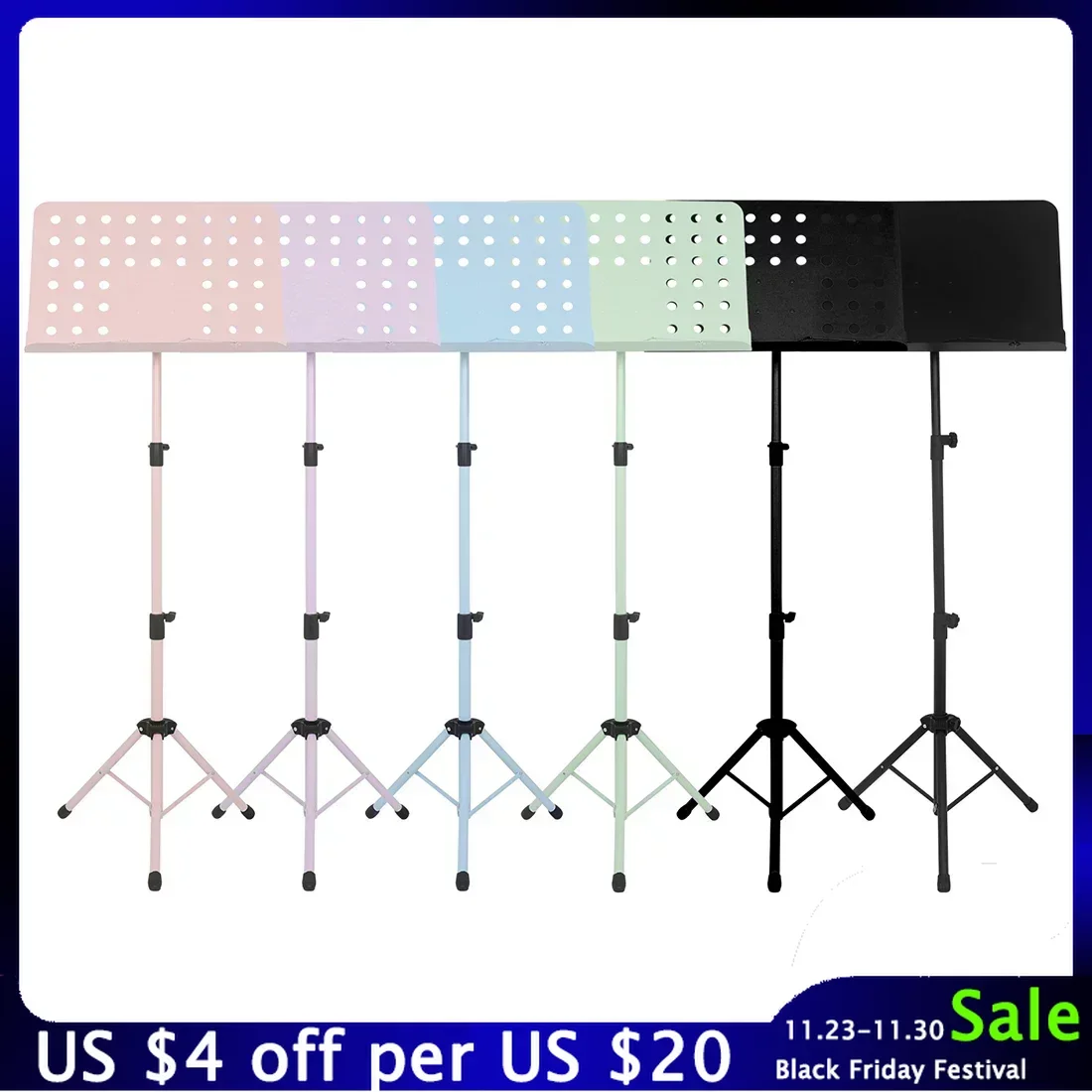 

Портативная металлическая подставка для макарон, подставка из высокопрочной стали, складная универсальная подставка, аксессуар для музыкальных инструментов