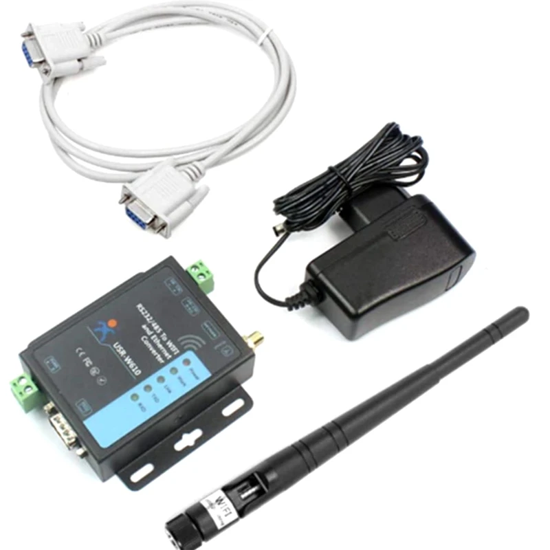 

USR-W610 SSL HTTPS Serial RS232 Ethernet Wifi Converter RS485 To RJ45 Ethernet Wifi Converter Built In Web Server EU Plug