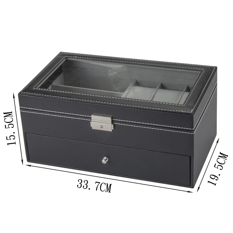 2 Layers Storage Display Box Display Tary Storage Organizer Multi Functional Made of Flannette Material Metal Pull Rod New 2023