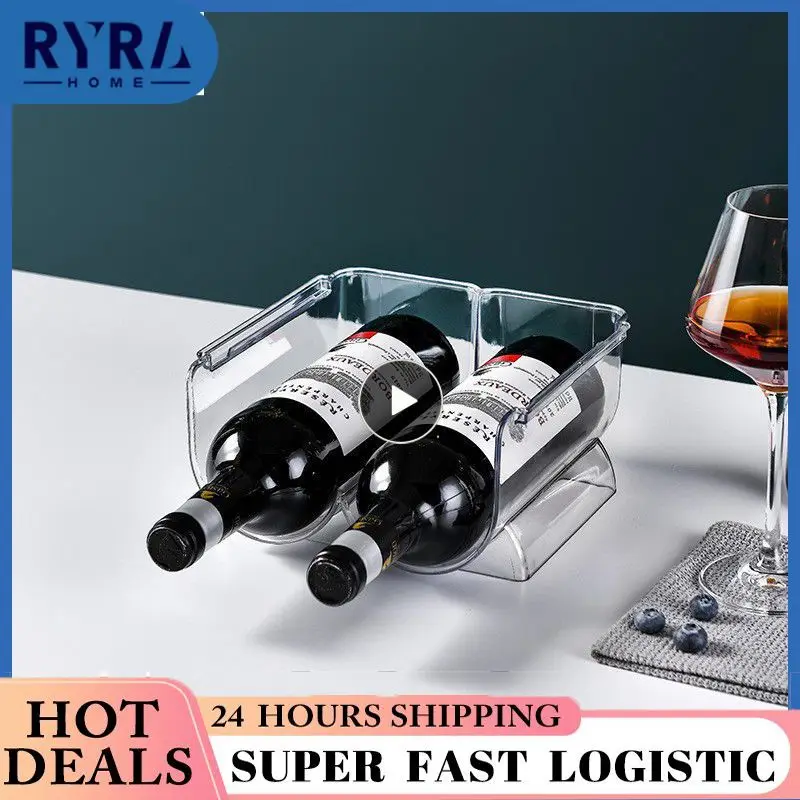 

5/8/10PCS Transparent Thickened Material And Beverage Storage Rack Plastic Refrigerator Organizer Durable